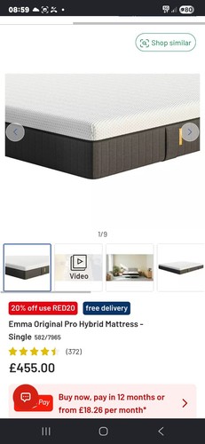Emma original pro mattress - pro ,